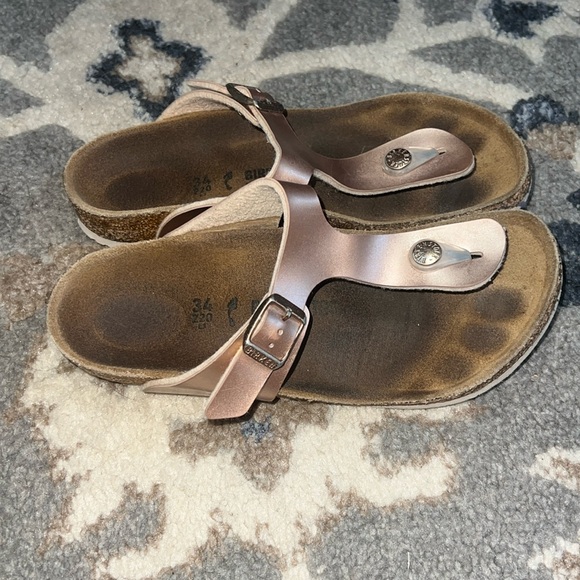 Birkenstock Rose Gold Sandals - Picture 1 of 4